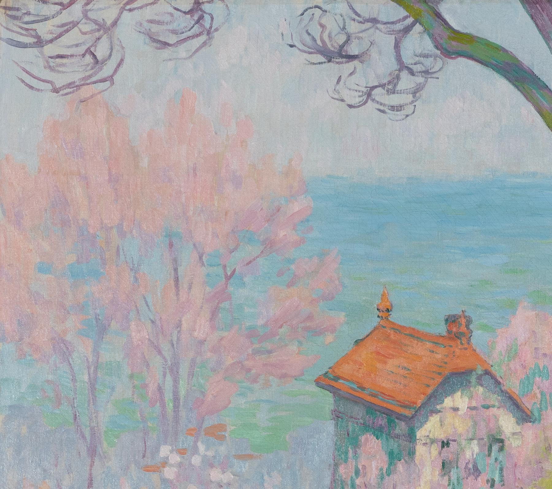 Vue de la Côte Normande von Claude-Émile Schuffenecker - Landschaftsmalerei (Impressionismus), Painting, von Claude Emile Schuffenecker