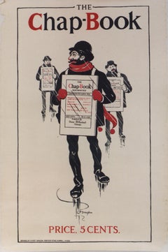 Antique The Chap-Book. Color lithograph/Price Cents /1895.