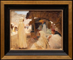 Pintura orientalista "Constantina (Argelia) 1893" Claude Firmin-Goy (1864-1944)