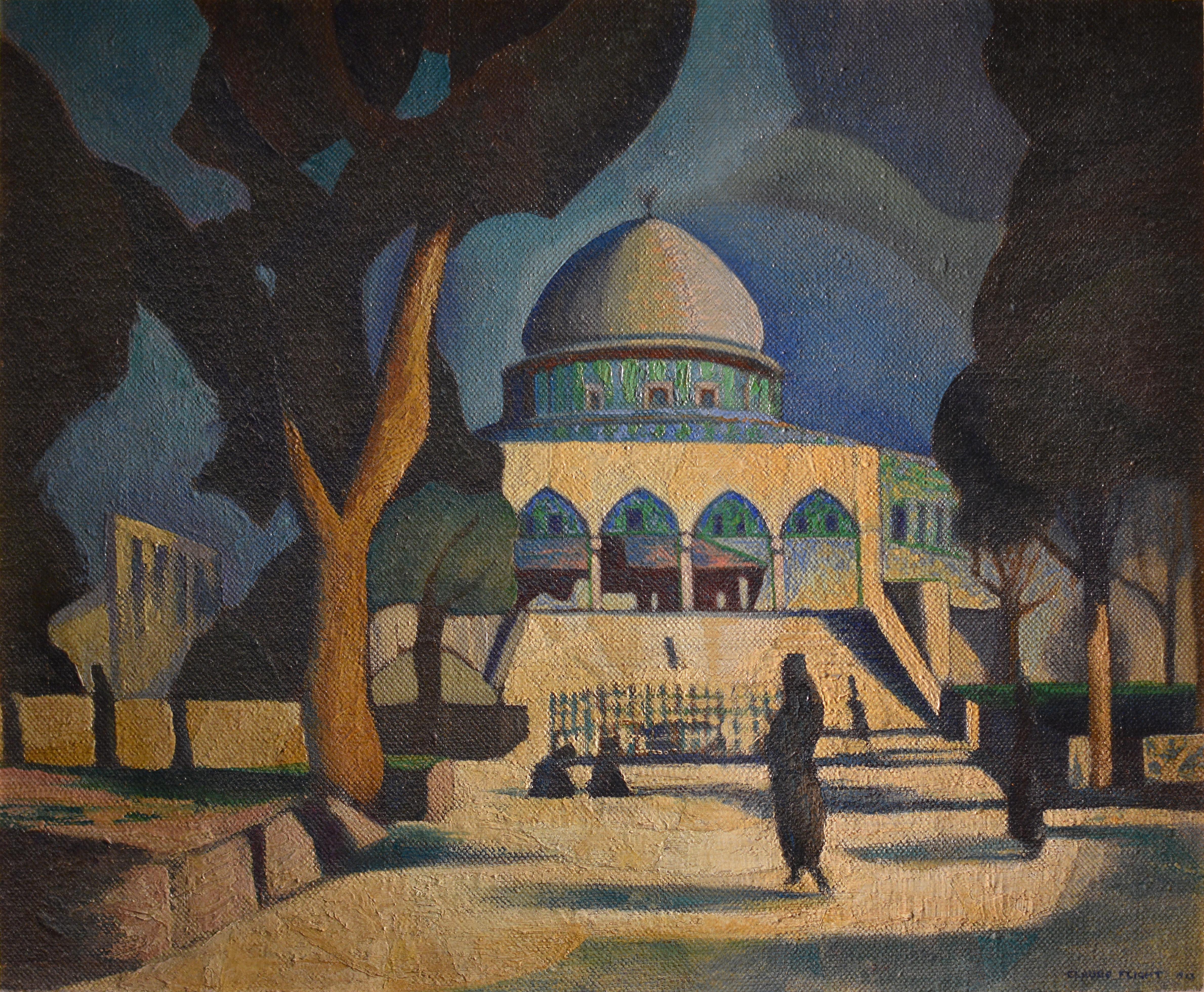 Die Kuppel des Berges, Jerusalem. Claude Flight, 1923. im Angebot 1