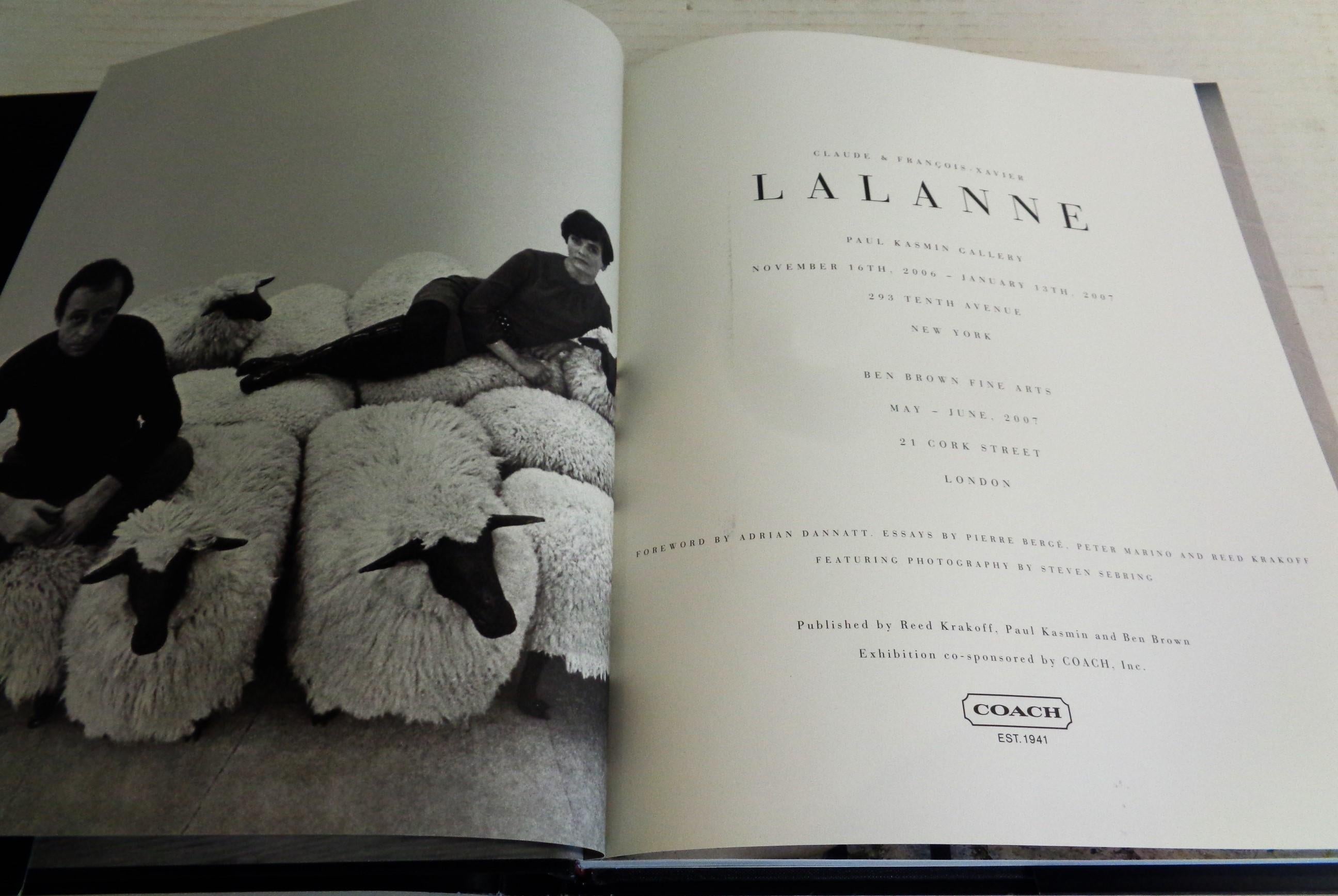 Claude & Francoise - Xavier Lalanne: 2006 Krakoff, Kasmin, Brown - 1st Edition  In Good Condition For Sale In Rochester, NY