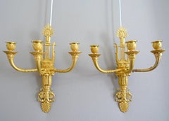 Claude Galle - Coppia di appliques Impero in ormolu - inizio XIX secolo