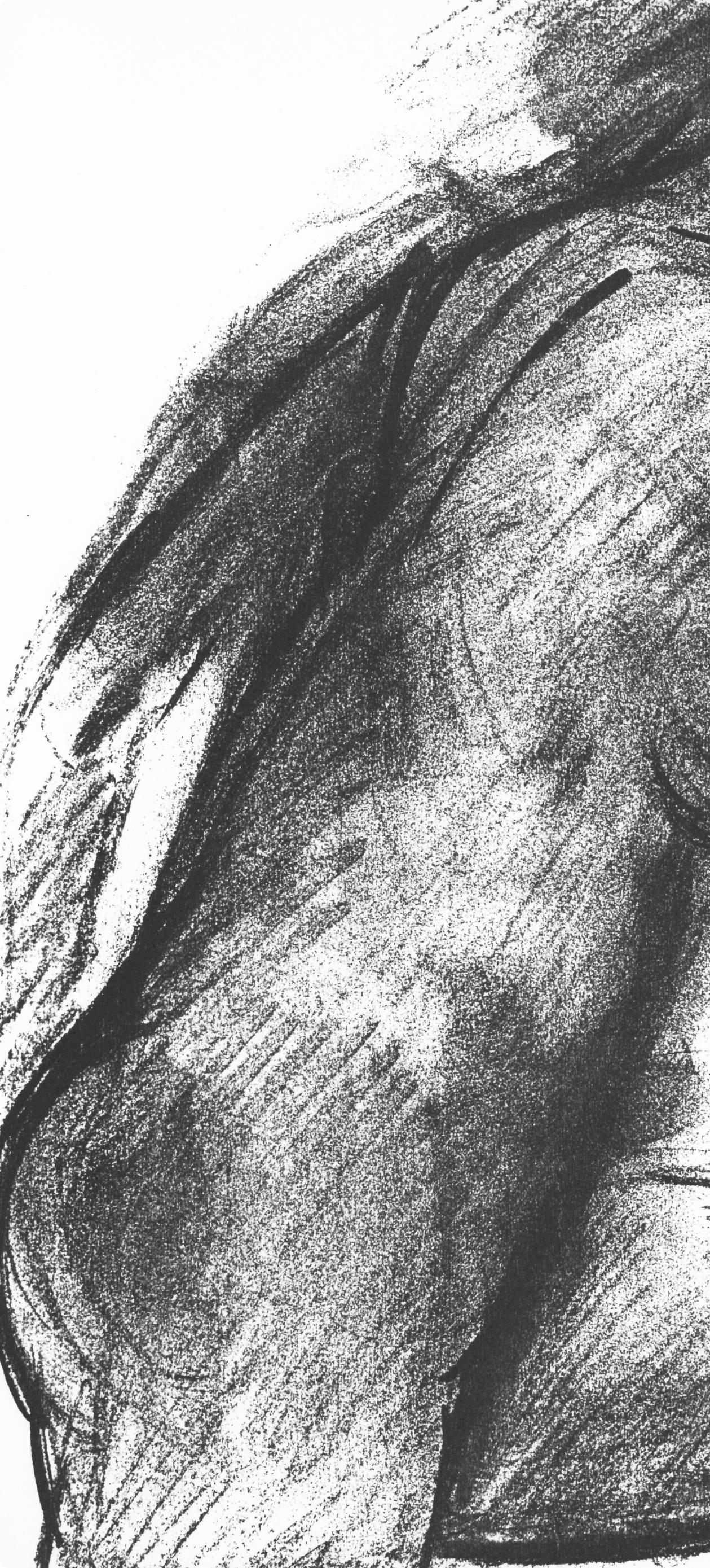 Composición, Homenaje a Aimé y Marguerite Maeght, Derrière le miroir - Figurative Print Gris de Claude Garache