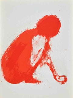 Frau – Lithographie von Claude Garache – 1960er Jahre