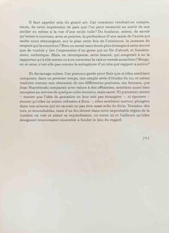 Femme - Lithographie de Claude Garache - 1975