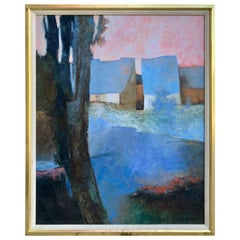 Claude Gaveau, Le Petit Étang 'The Little Pond' Original Oil on Canvas