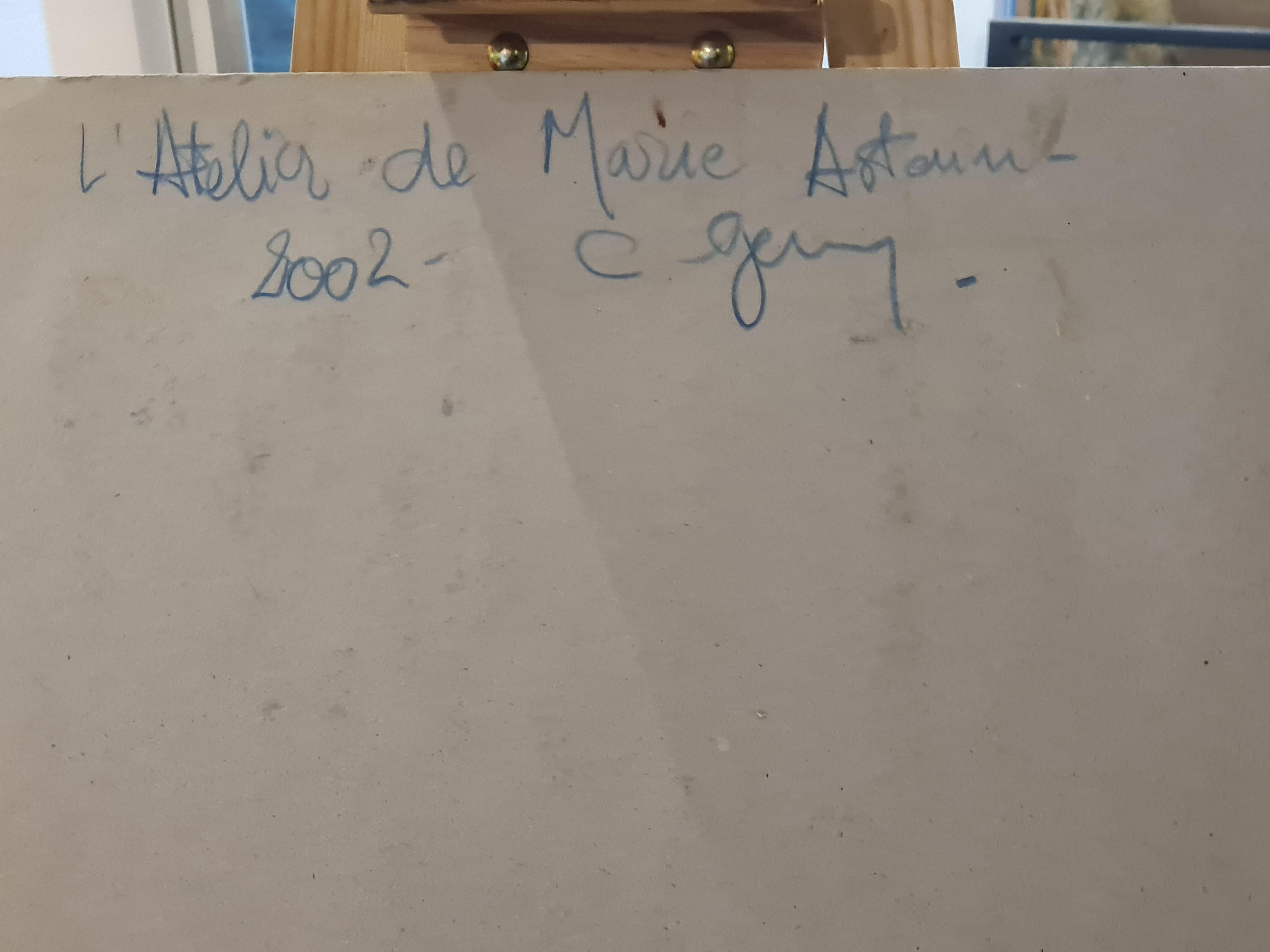 Vista di un interno francese colorato, l'Atelier dell'artista, Chez Marie Astoin in vendita 6