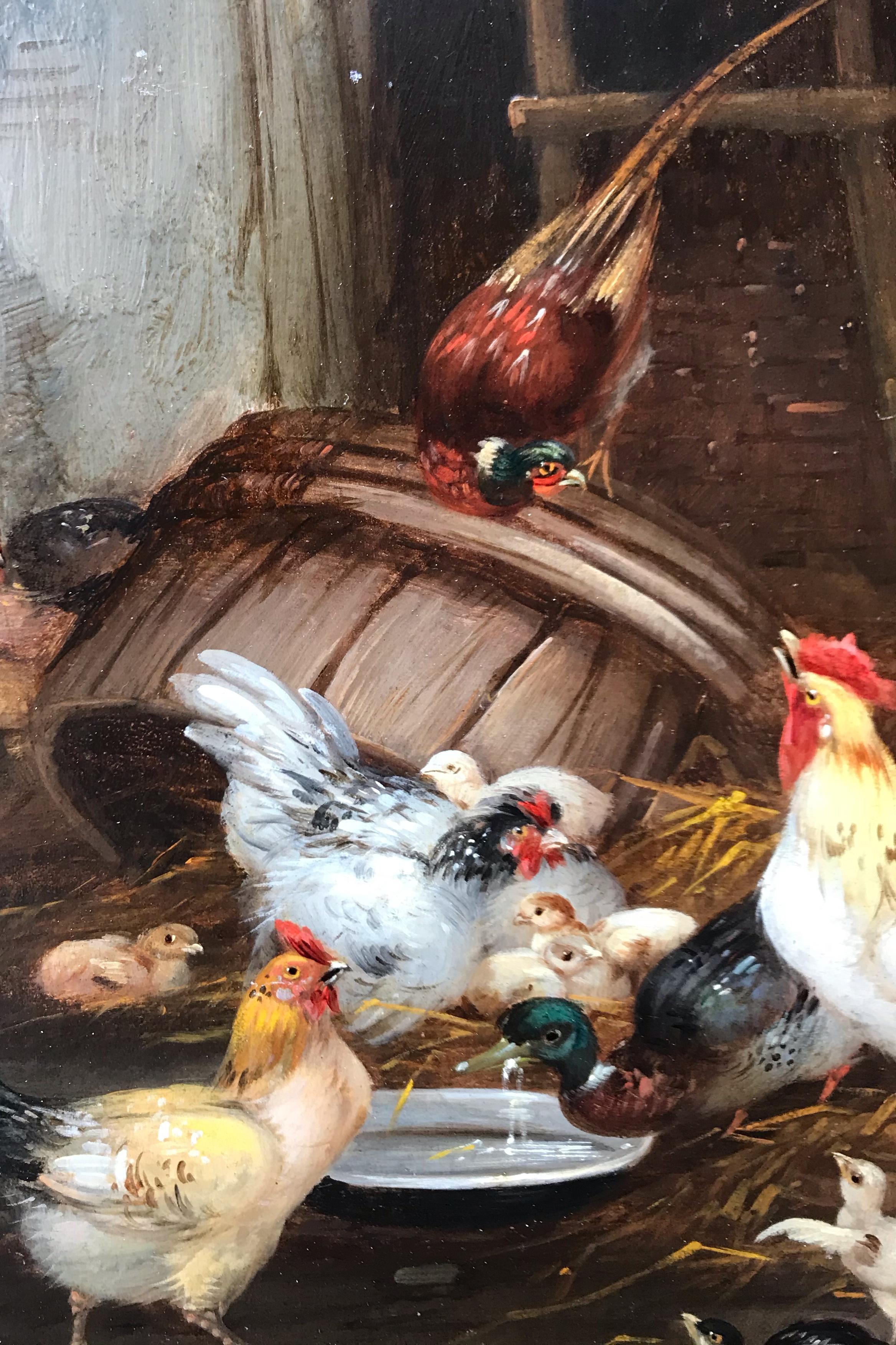  Chickens in the Farmyard in pair 11