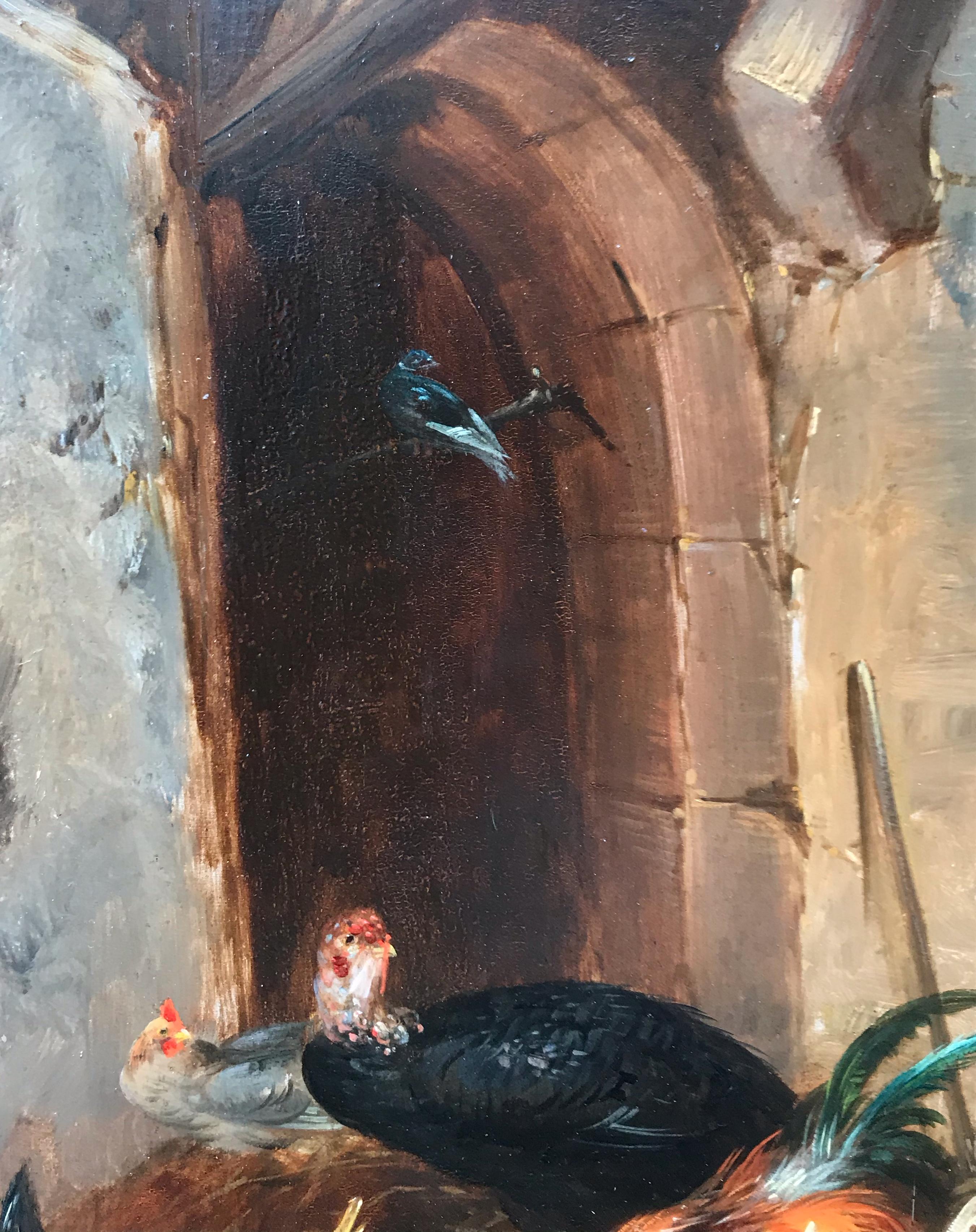  Chickens in the Farmyard in pair 2