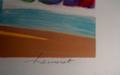 Fields of flowers -  Original Lithograph, Handsigned
