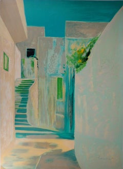 Greece, Myconos -  Original Lithograph, Handsigned
