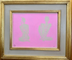 Étude du nu moderne Figures inspirées de Matisse en rose et blanc