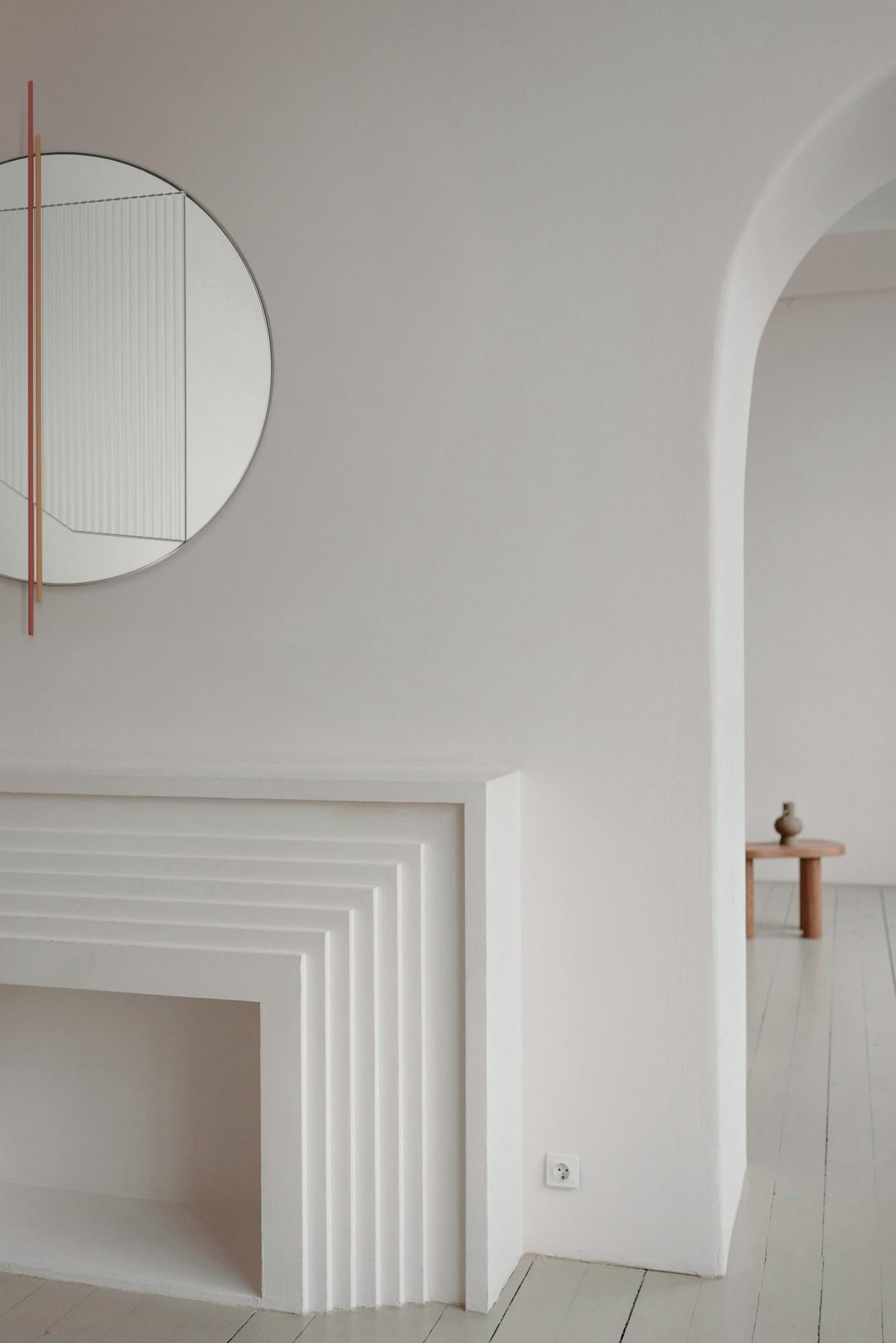 Aluminum Claude I Mirror by Garnier Pingree For Sale