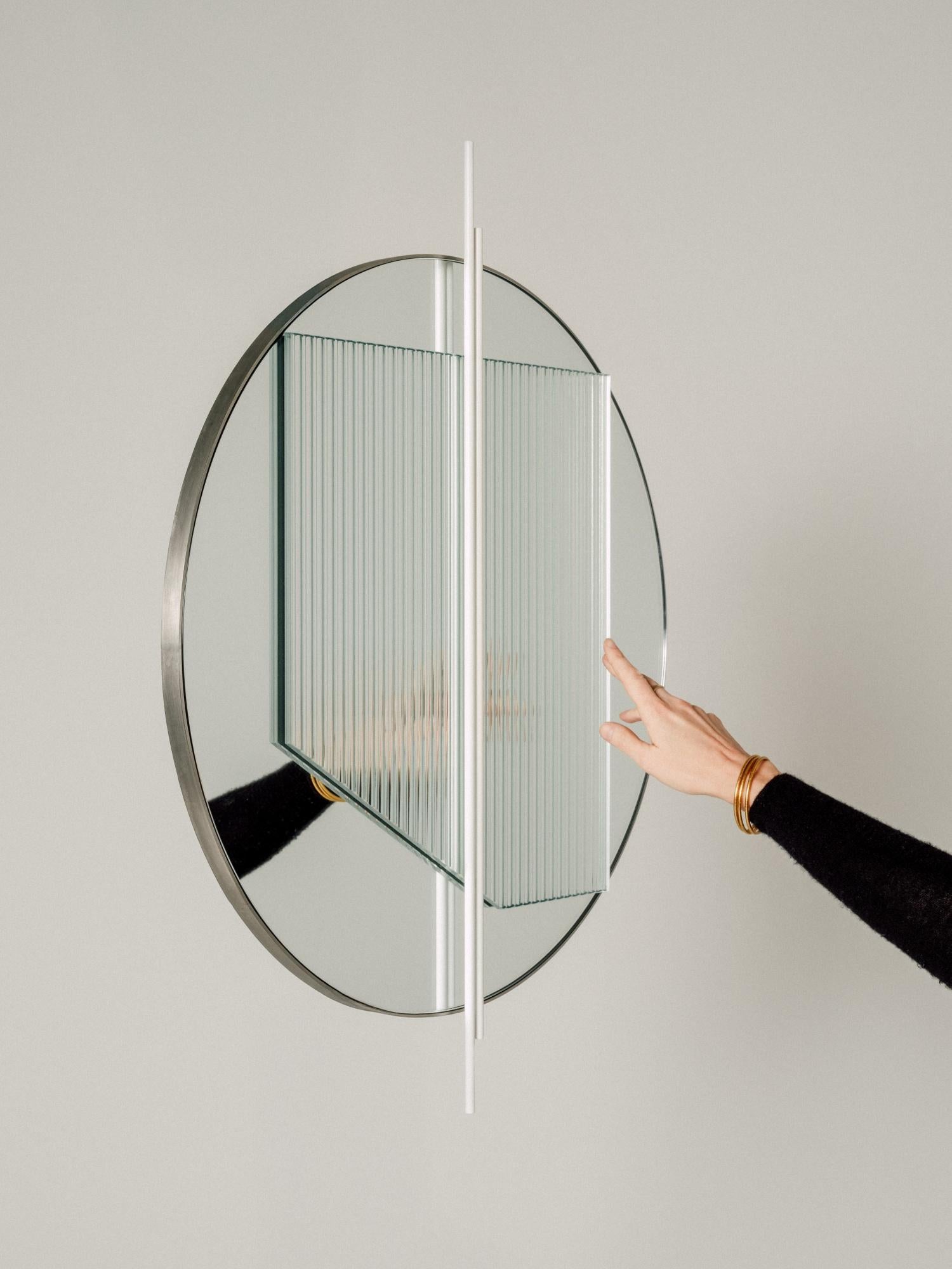 Minimalist Claude I Mirror by Garnier Pingree For Sale