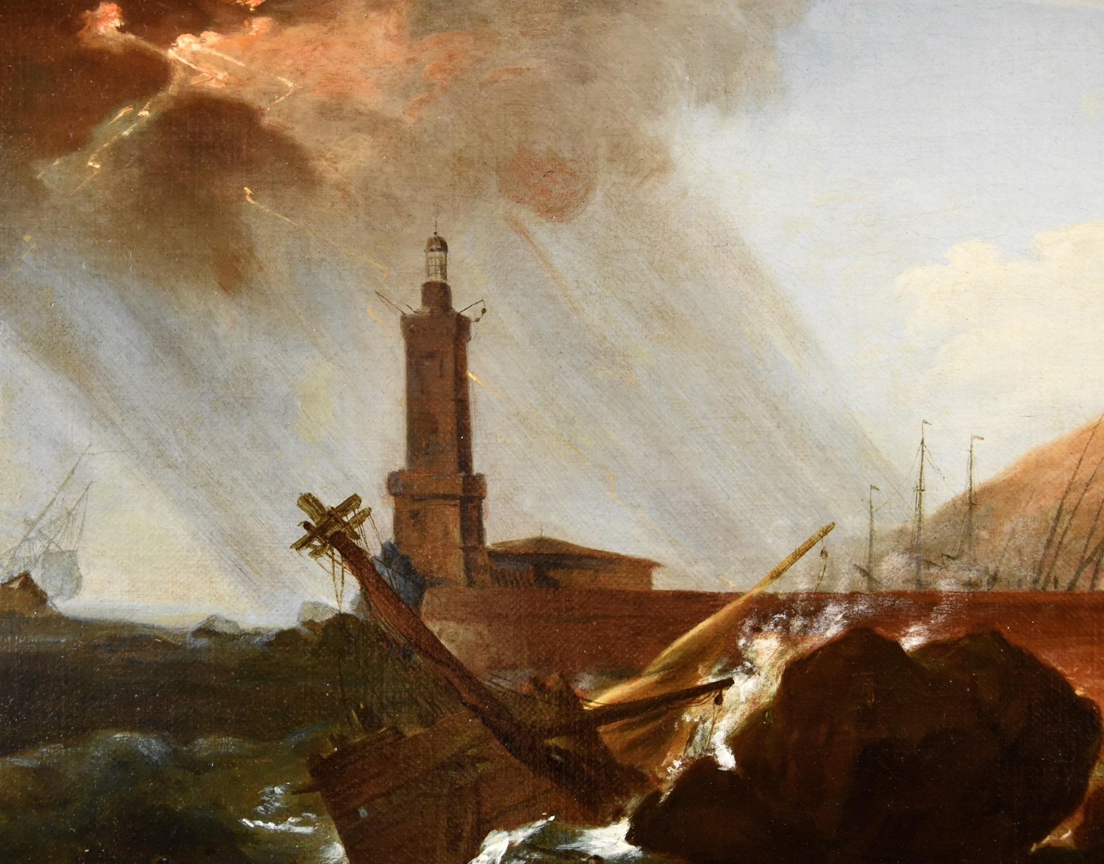 Claude-Joseph Vernet (Avignon, 1714 - Paris, 1789)
workshop of

The Storm on the Lighthouse

1750/60

Technique: Oil on canvas
Dimensions: 48 x 67 cm / framed 77 x 93 cm


We share a highly pleasing work, a splendid marine executed by a talented