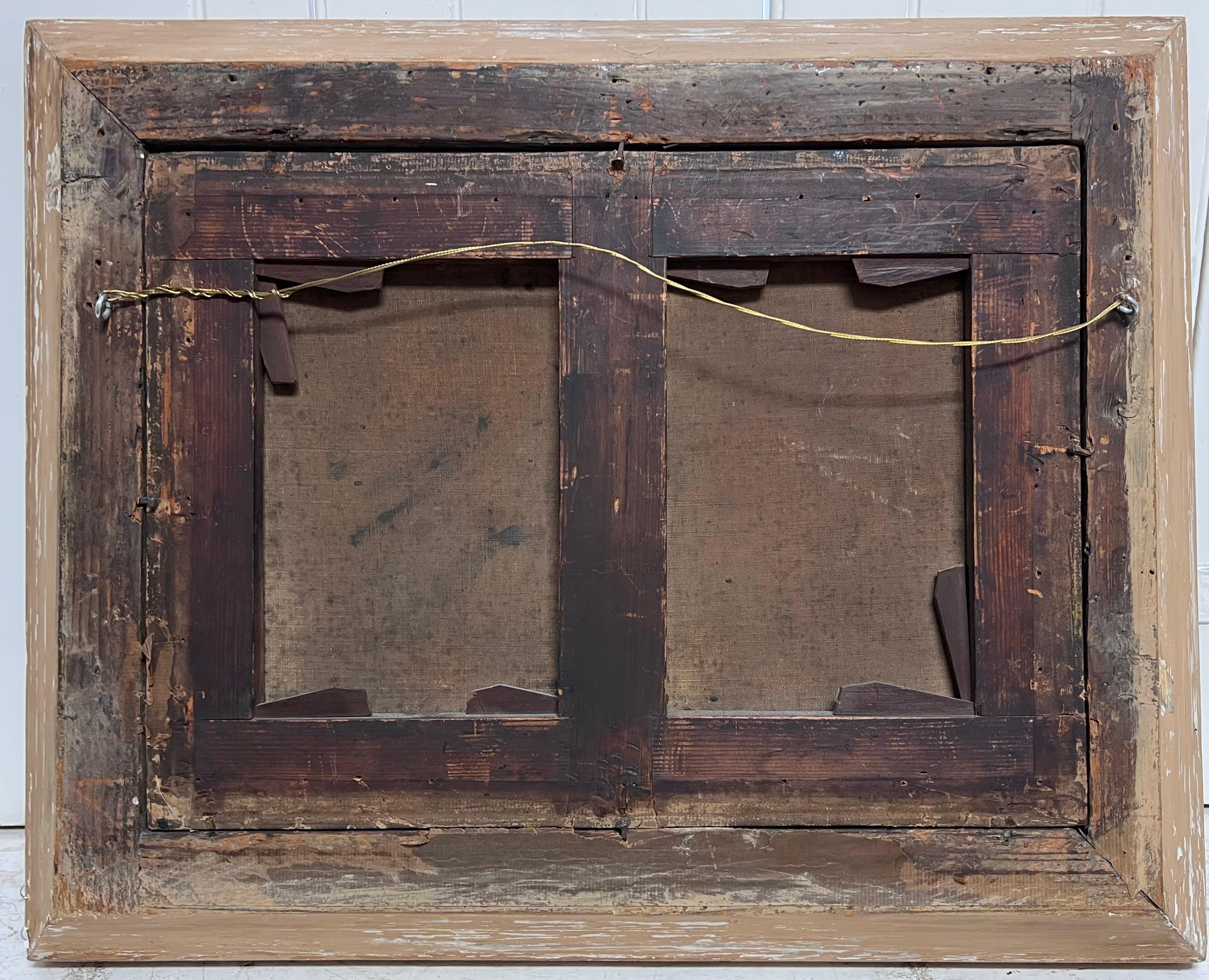 Siglo XVIII French Old Master Pintura al Óleo Antiguo Puerto Navegación Marina en venta 5