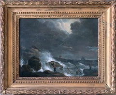 Marine orageuse, dans le goût de Joseph Vernet (1714-1789)