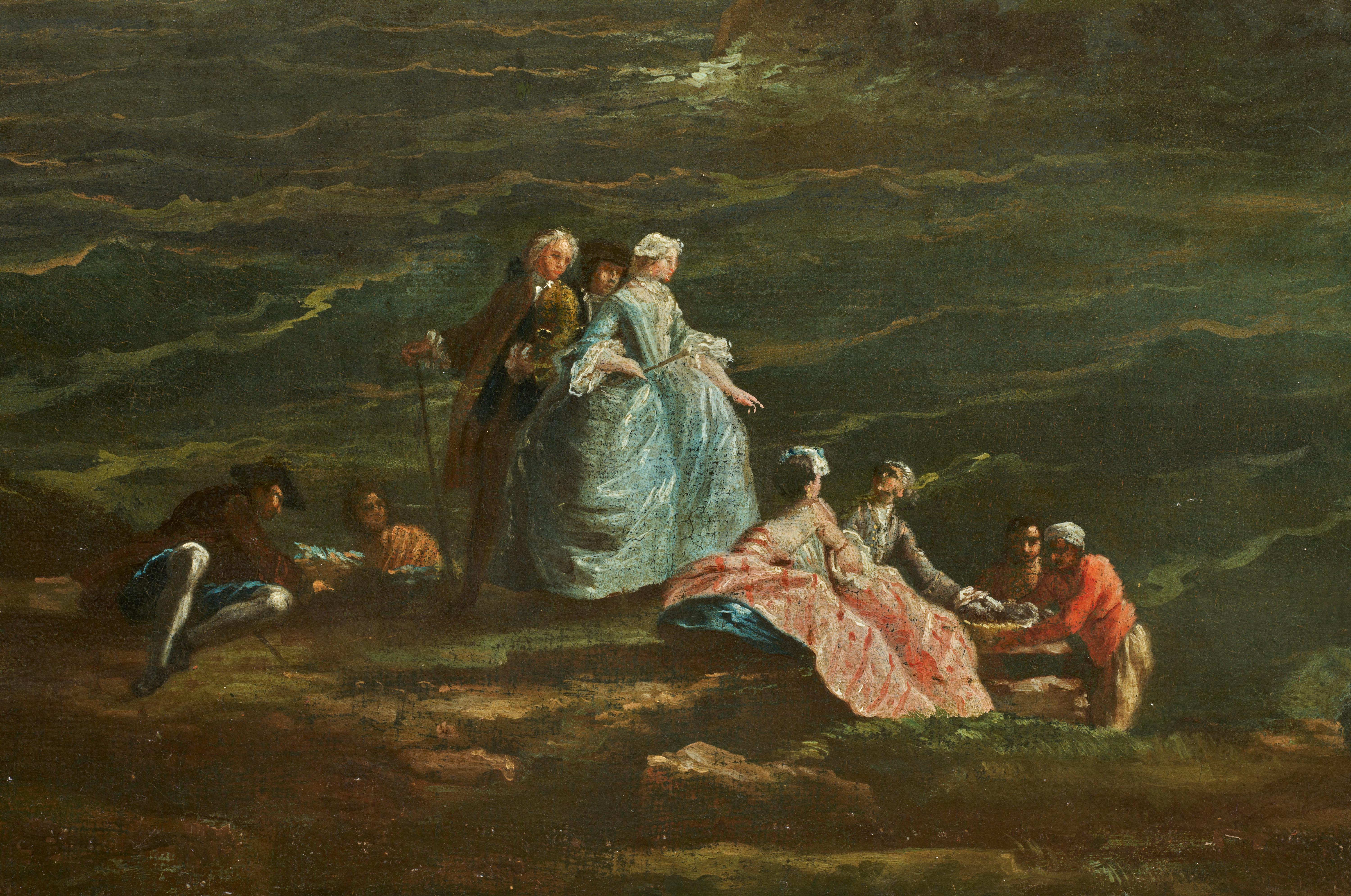 The Arrival of the Storm, ein Gemälde der Schule von Claude-Joseph Vernet  im Angebot 2