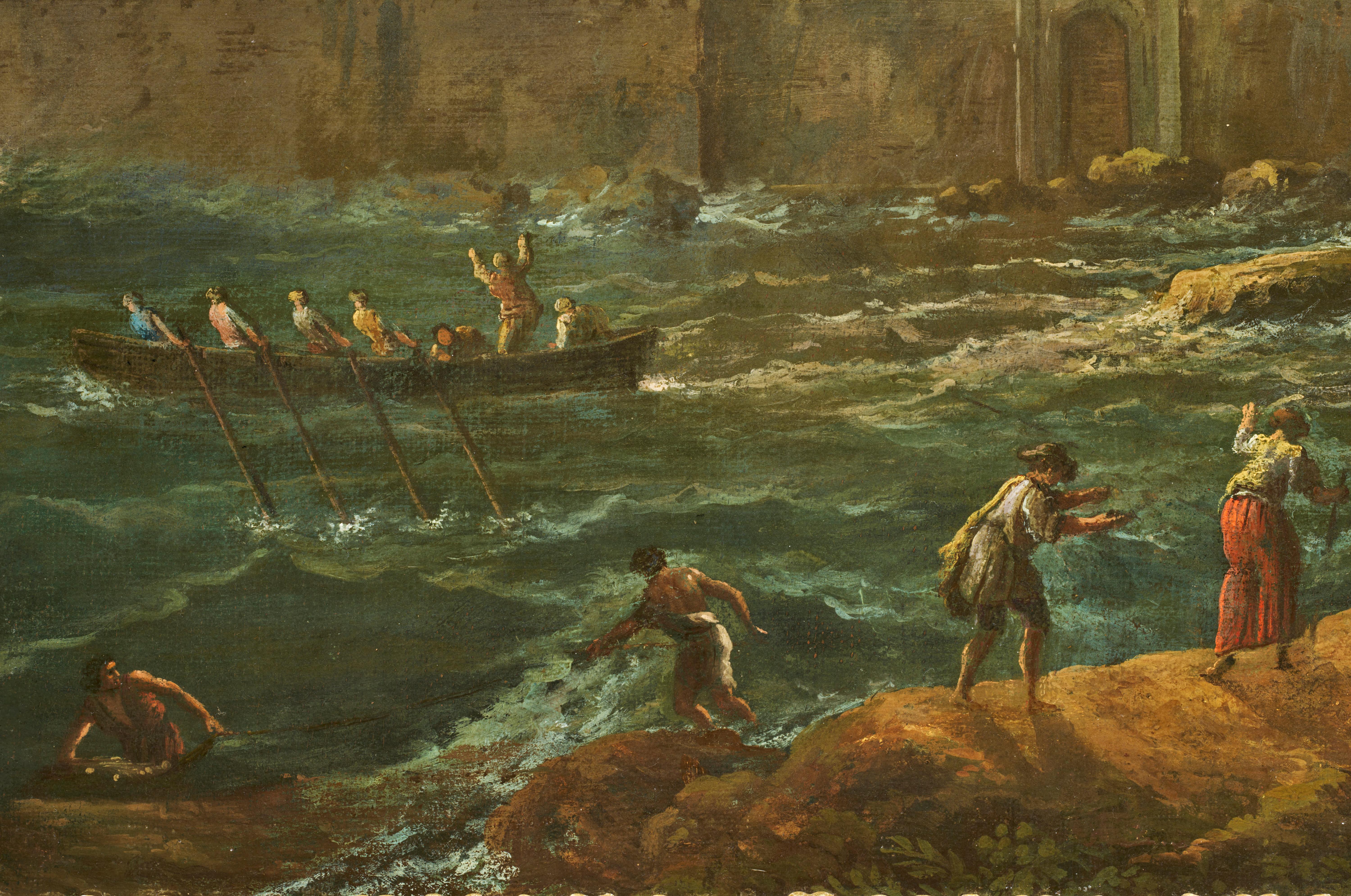 The Arrival of the Storm, ein Gemälde der Schule von Claude-Joseph Vernet  im Angebot 3