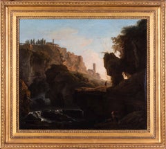 Paysage de maître Claude-Joseph Vernet 18ème siècle, grande tour d'Italie