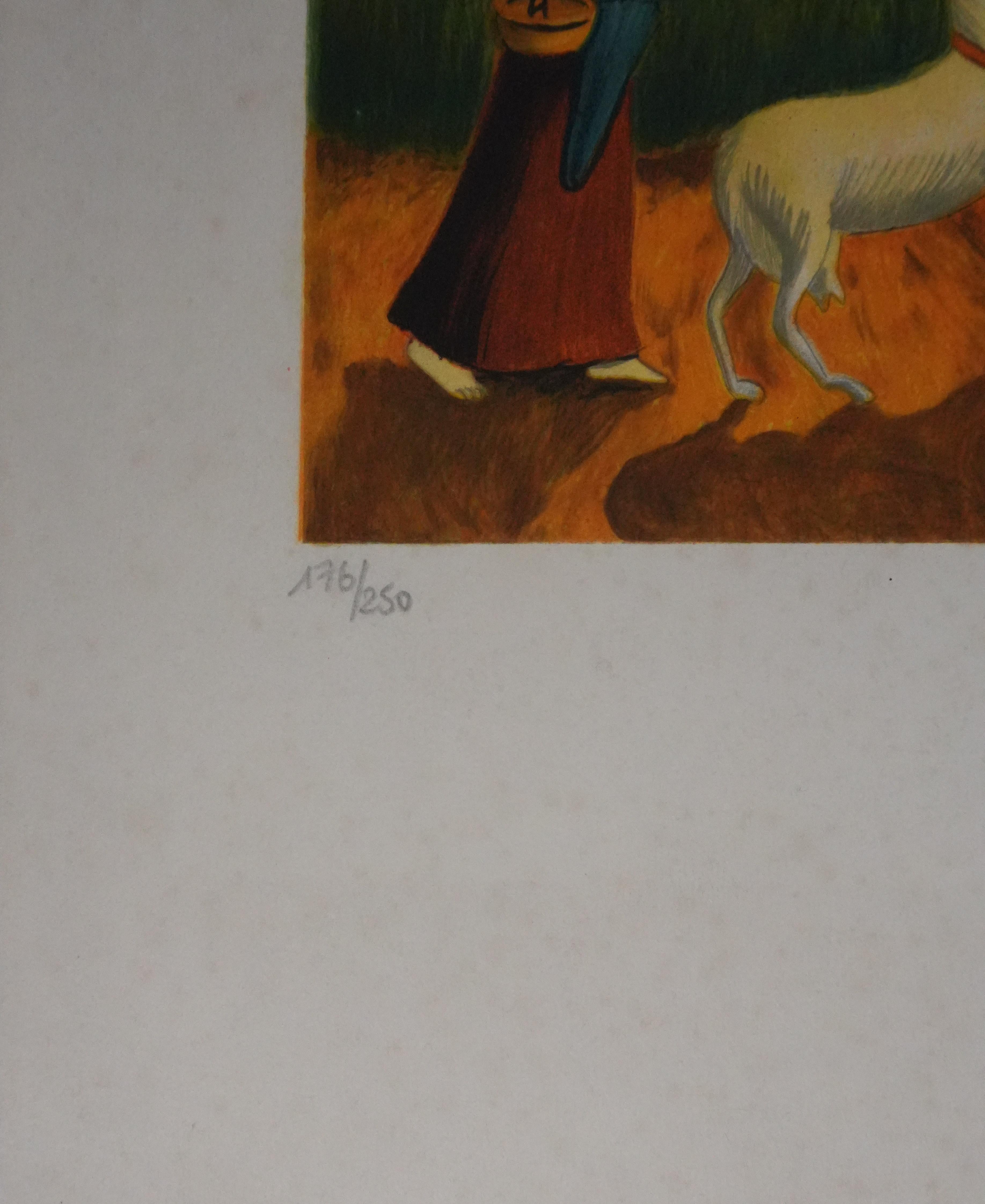 The Wedding Day - Original Handsigned Lithograph For Sale 1