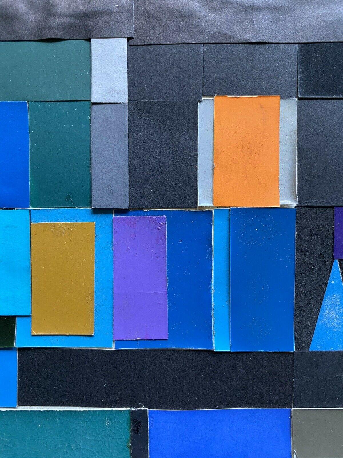 CLAUDE LAGOUCHE (1943-2020) OPERA ORIGINALE DI COLLAGE ASTRATTO CUBISTA FRANCESE DEGLI ANNI '70 - Painting Astratto di Claude Lagouche