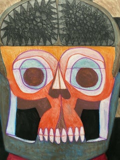 CLAUDE LAGOUCHE (1943-2020) ORIGNAL 1970'S FRENCH PSYCHEDELIC ABSTRACT PAINTING