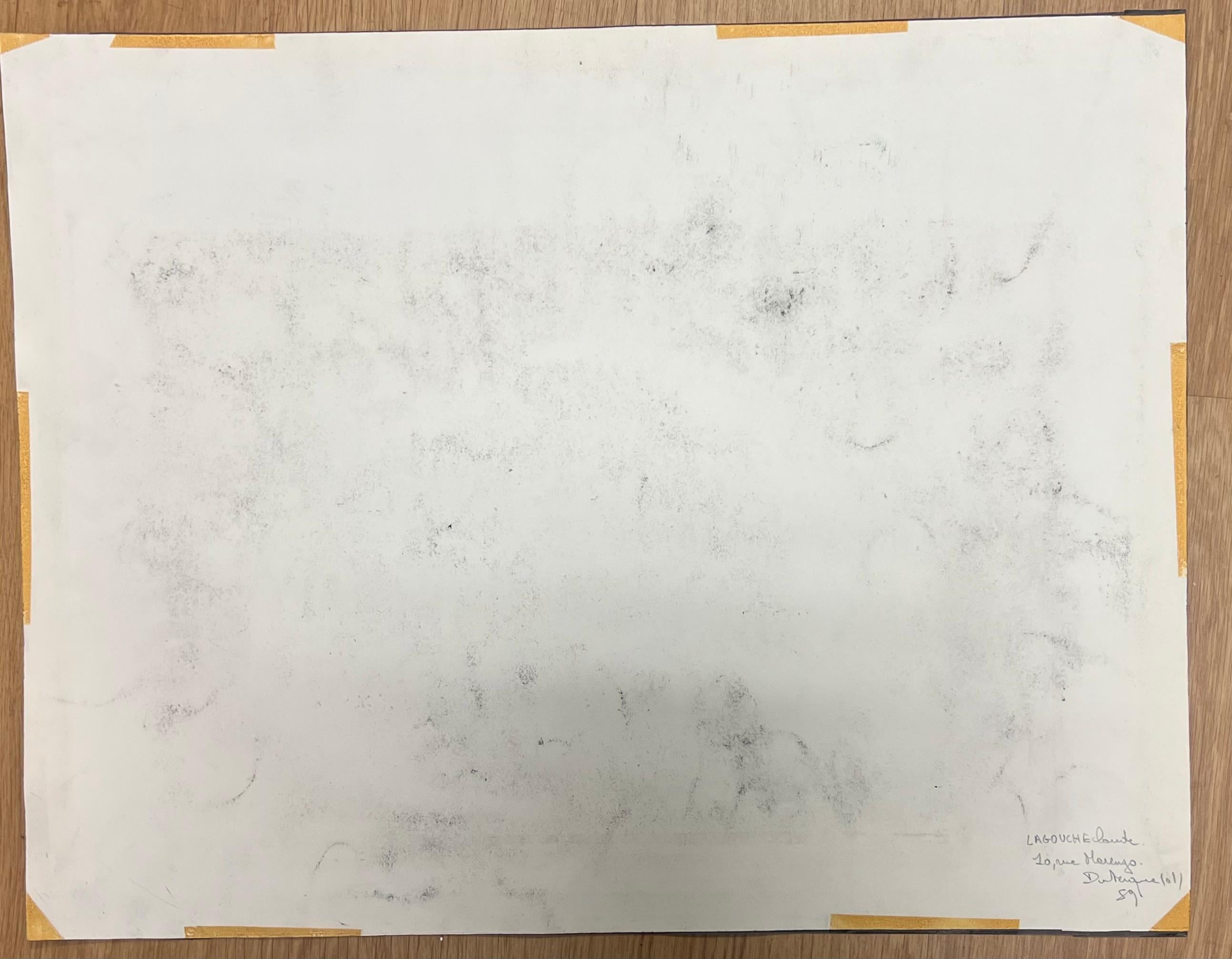 Original 1970's French Abstract Composition with Dense Geometric Patterns For Sale 4