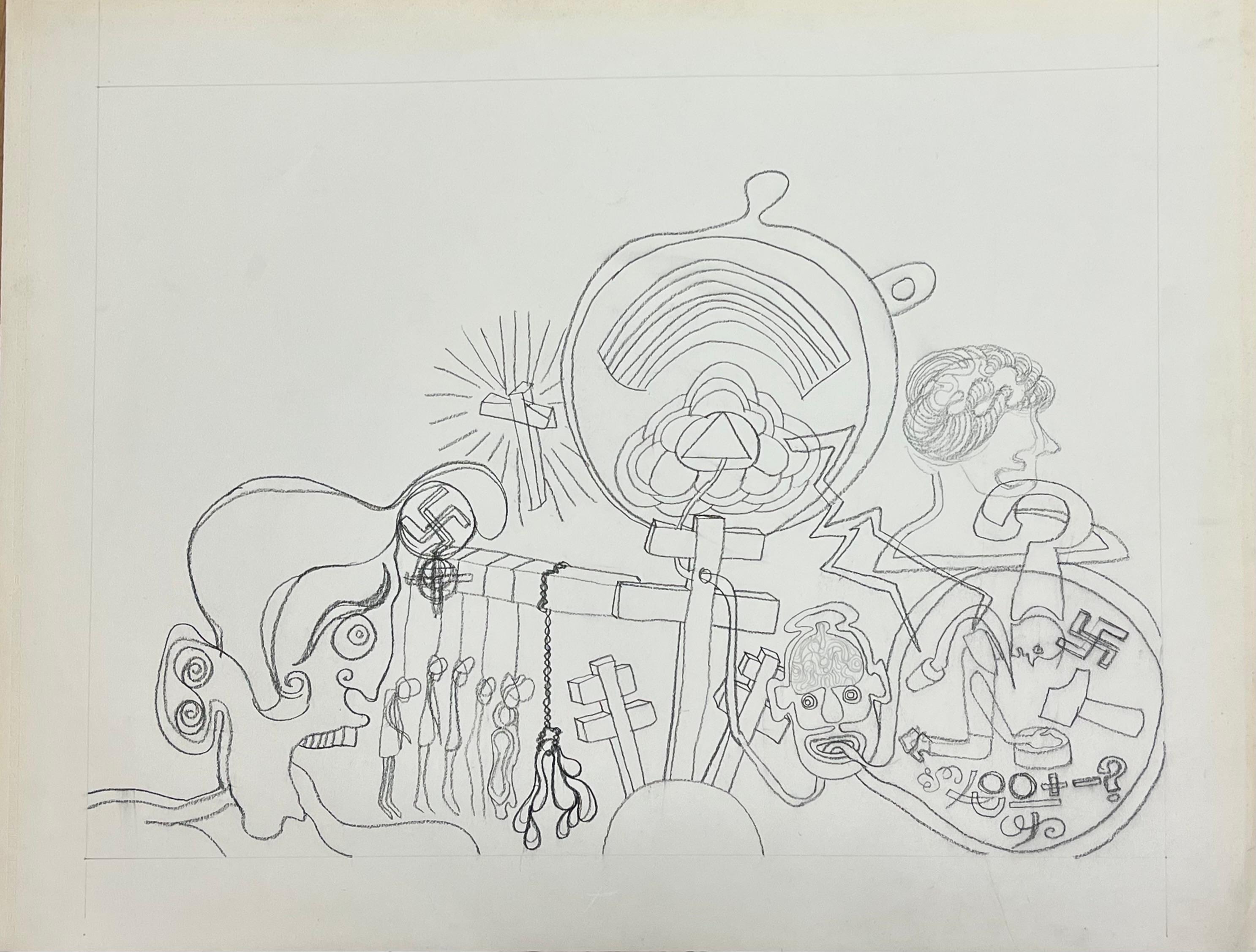 Originale francese degli anni '70 - Painting di Claude Lagouche