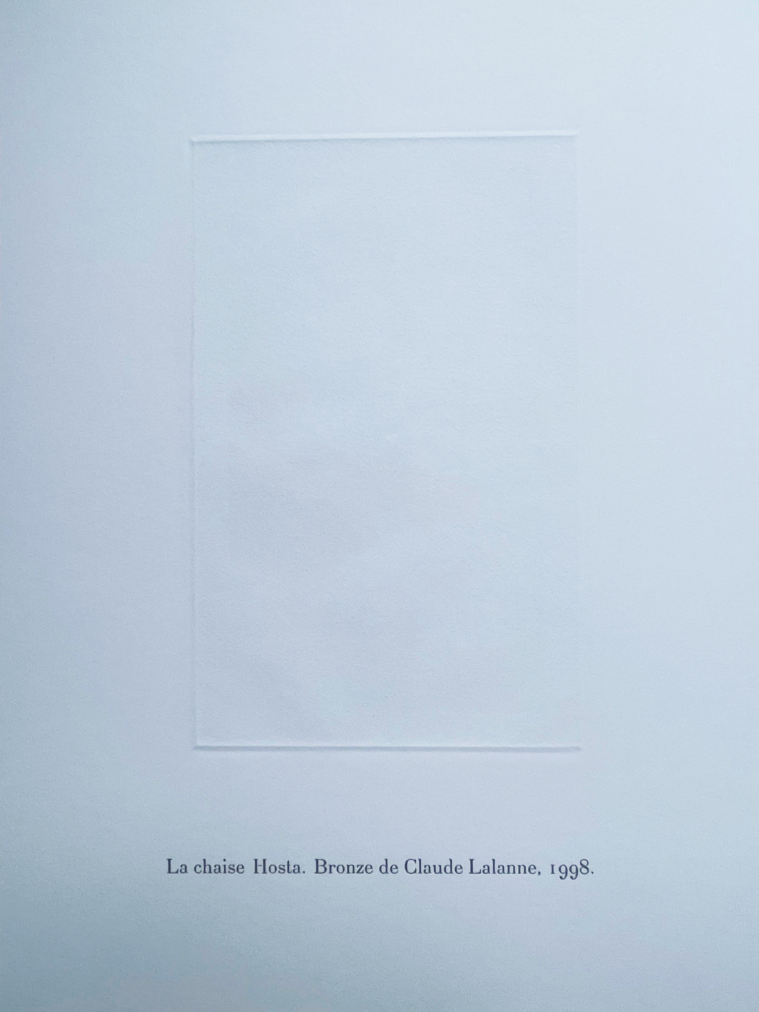 Claude Lalanne (1925-2019), Chaise Horta, gravure à l'héliogravure sur papier Excellent état - En vente à Saint ouen, FR
