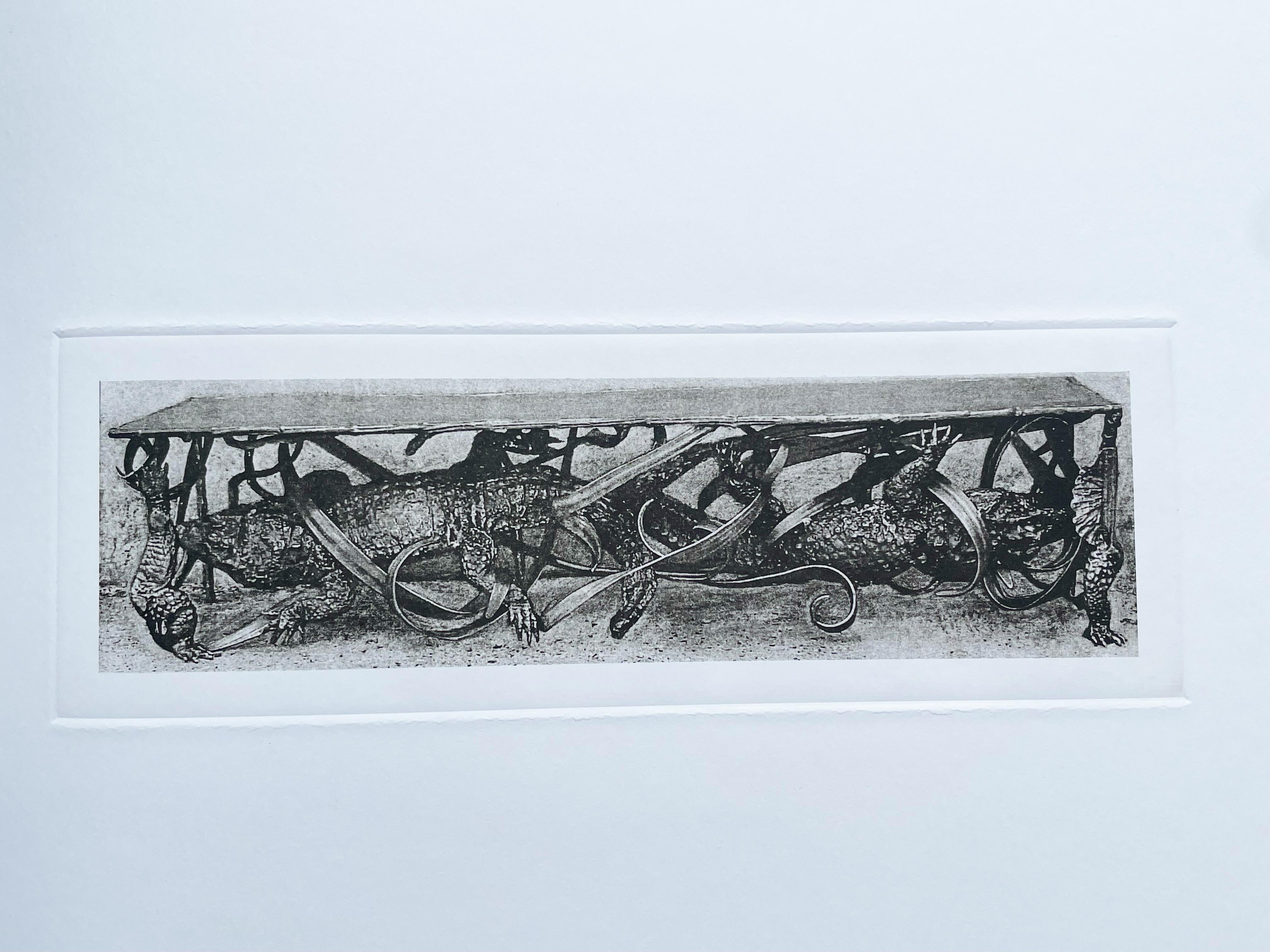Français Claude Lalanne (1925-2019), La société des crocodiles, héliogravure en vente