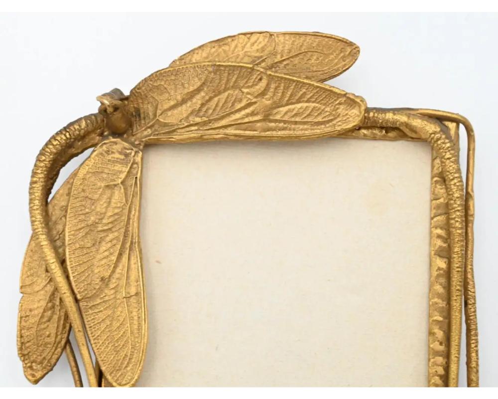 Claude Lalanne (1925-2019), seltener Libellenrahmen aus vergoldeter Bronze, Frankreich, um 1985,

Rückseitig signiert Cl. Lalanne Artcurial 25/450.

Maße: 4