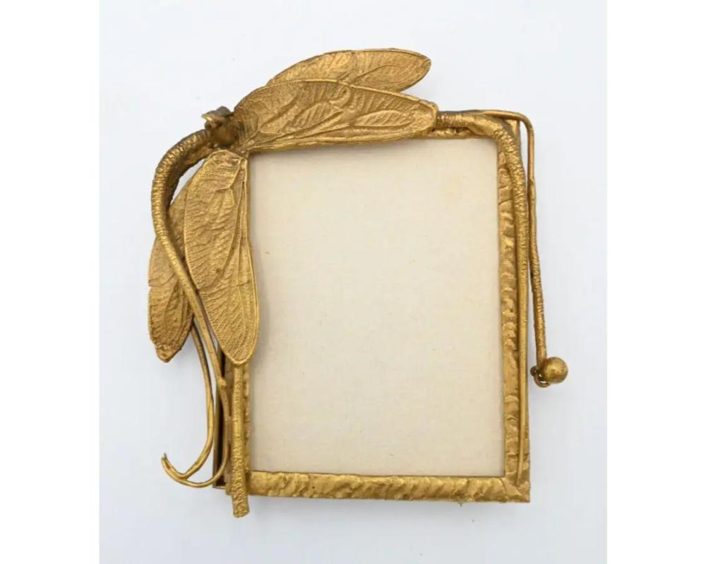 Claude Lalanne, a Rare Gilt-Bronze Dragonfly Frame, France, C. 1985 In Good Condition For Sale In New York, NY