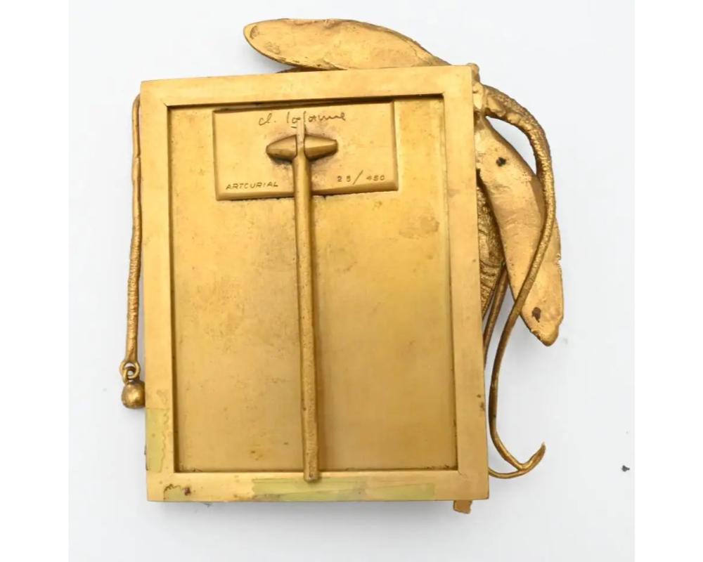 Claude Lalanne, cadre rare en bronze doré en forme de libellule, France, vers 1985 Unisexe en vente