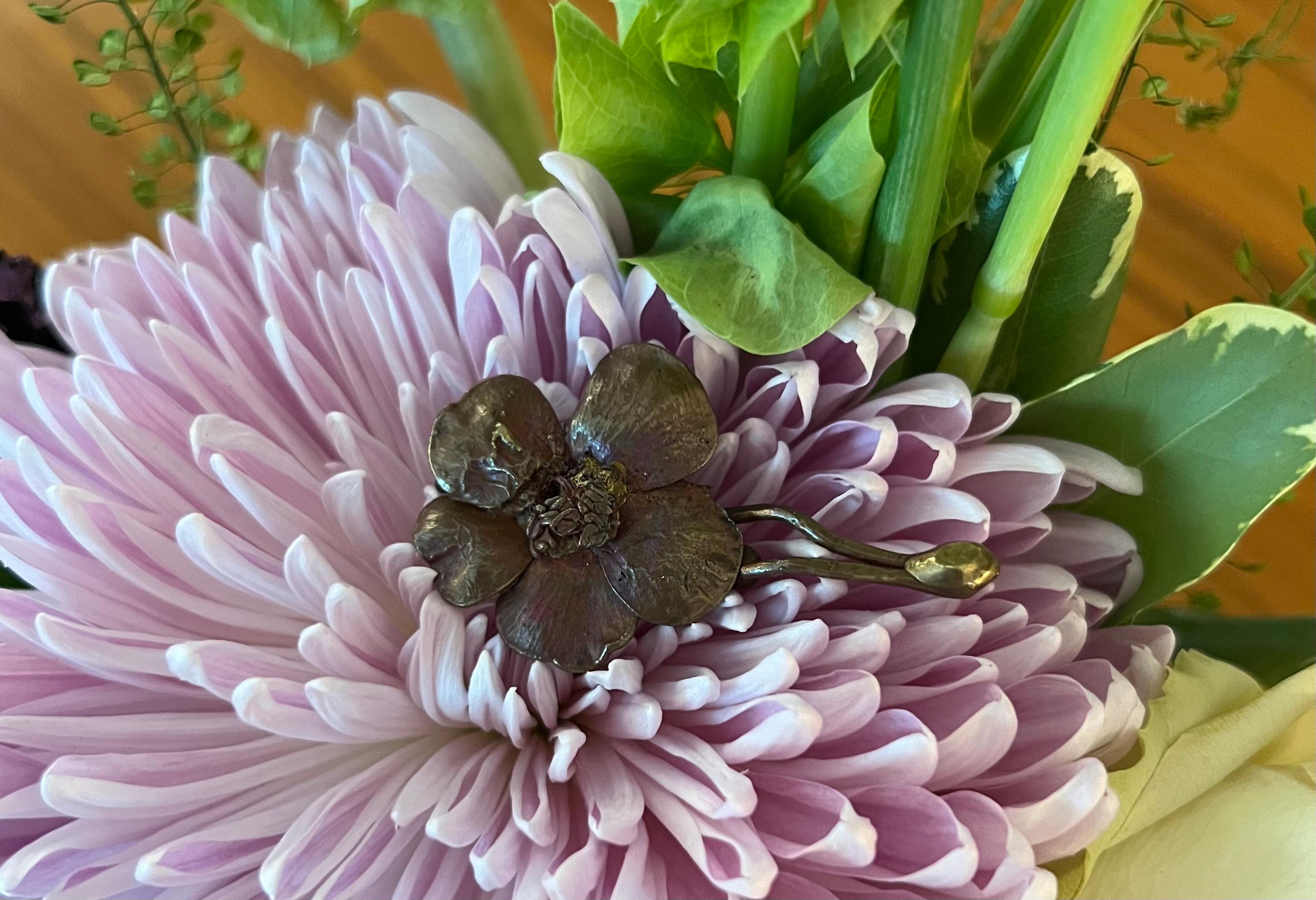 Claude Lalanne Eglantine Kupfer-Haarpin (Künstler*in) im Angebot