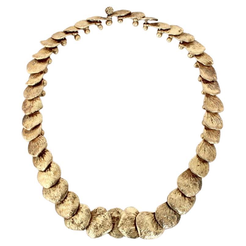 Claude Lalanne Hortensia Or Hydrangea Floral Necklace Edition Artcurial 