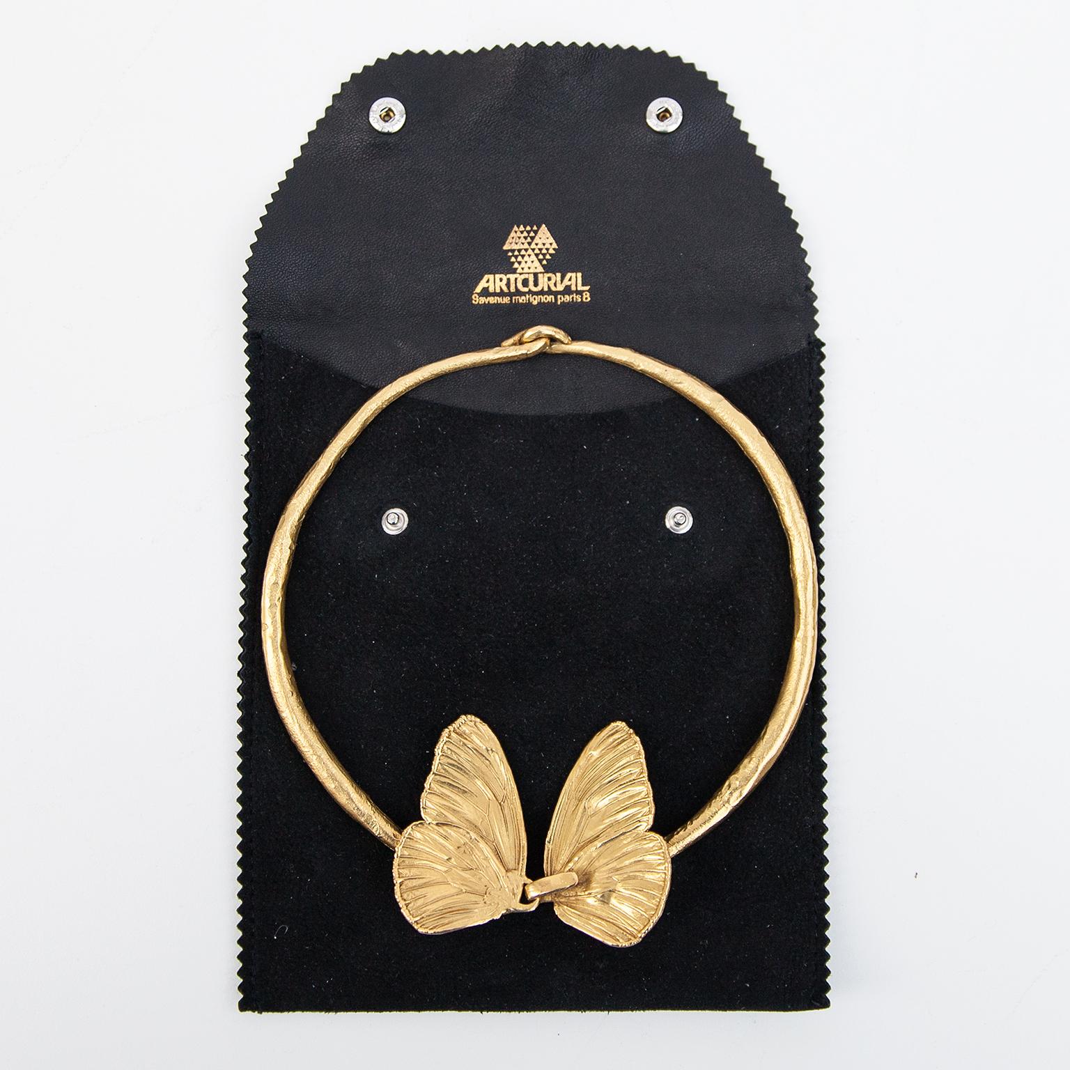 Bronze Claude Lalanne Necklace Papillon, 1989