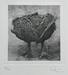 Grabado original firmado a lápiz por Claude Lalanne