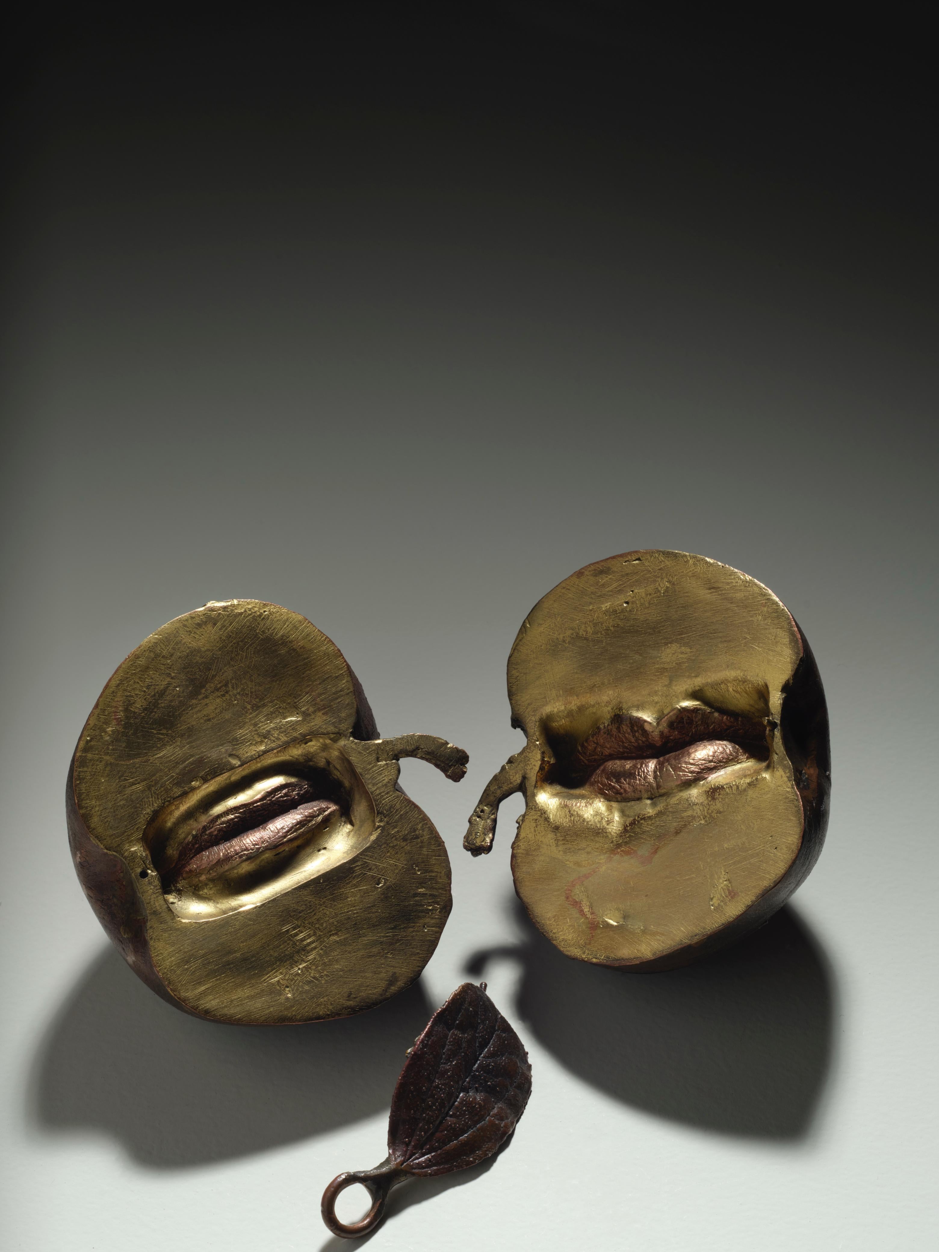 Claude Lalanne, figura emblematica dell'arte decorativa francese, è riuscito a insufflare alla natura una poesia singolare. I suoi pomi, sculture in bronzo patinato, incarnano un dialogo sottile tra arte e botanica. Ogni frutto, al tempo stesso