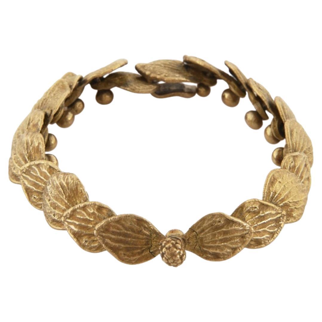 80's Claude Lalanne's vermeil 'Hortensia' bracelet