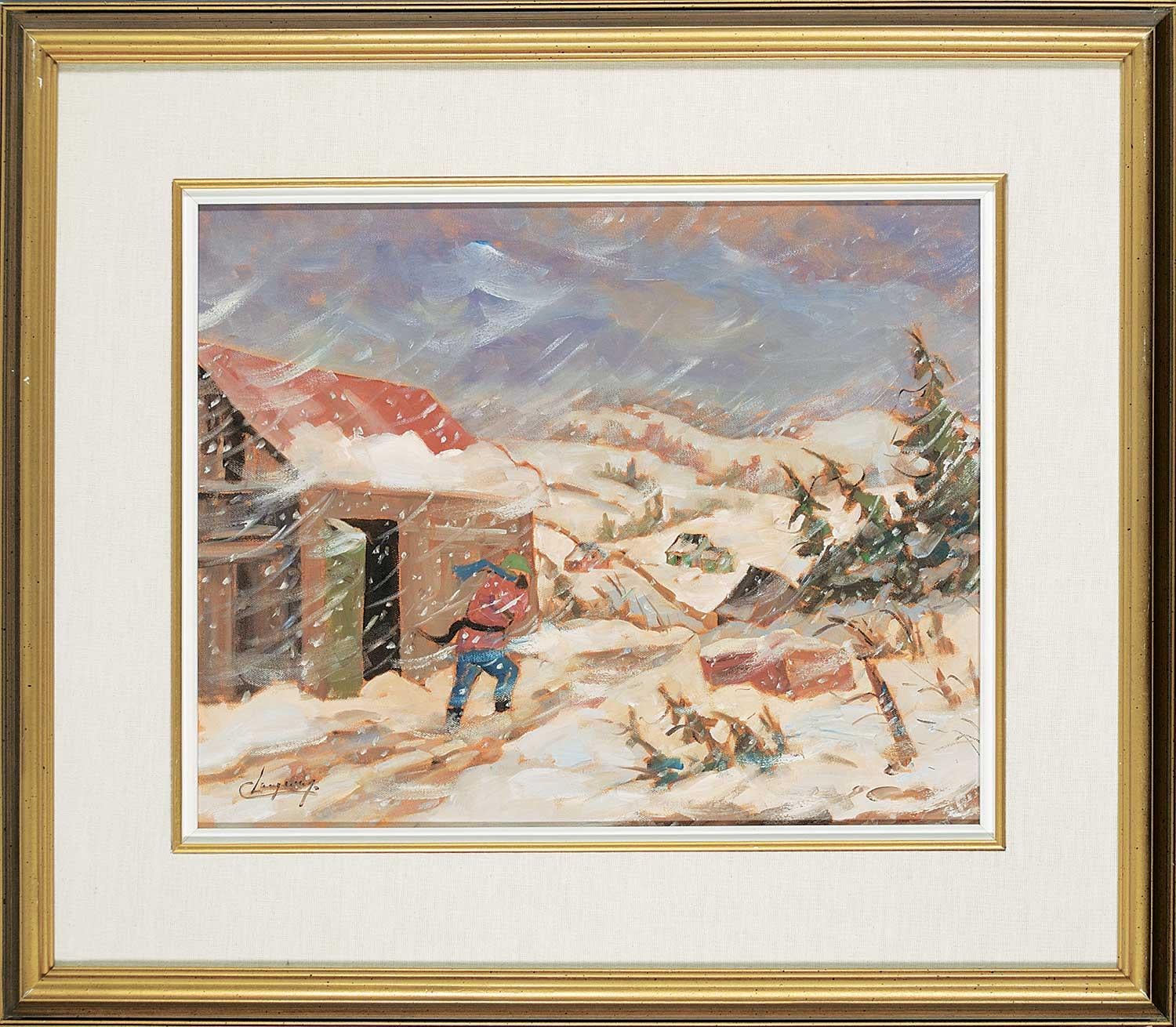 Snow storm - Painting by Claude Langevin