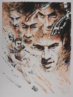 The Cyclist - Original Handsigned Lithograph