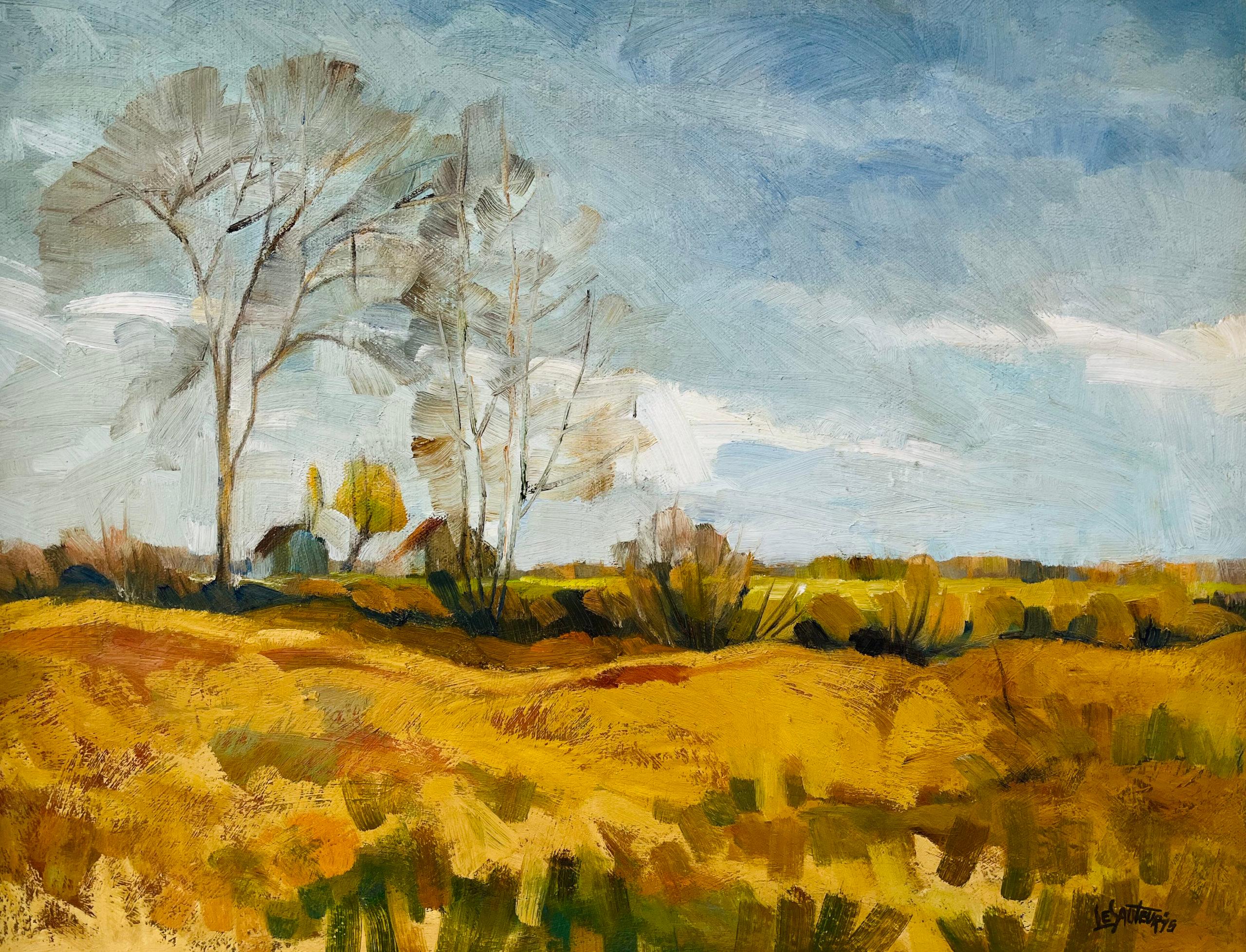 Claude Le Sauteur Landscape Painting - Fields