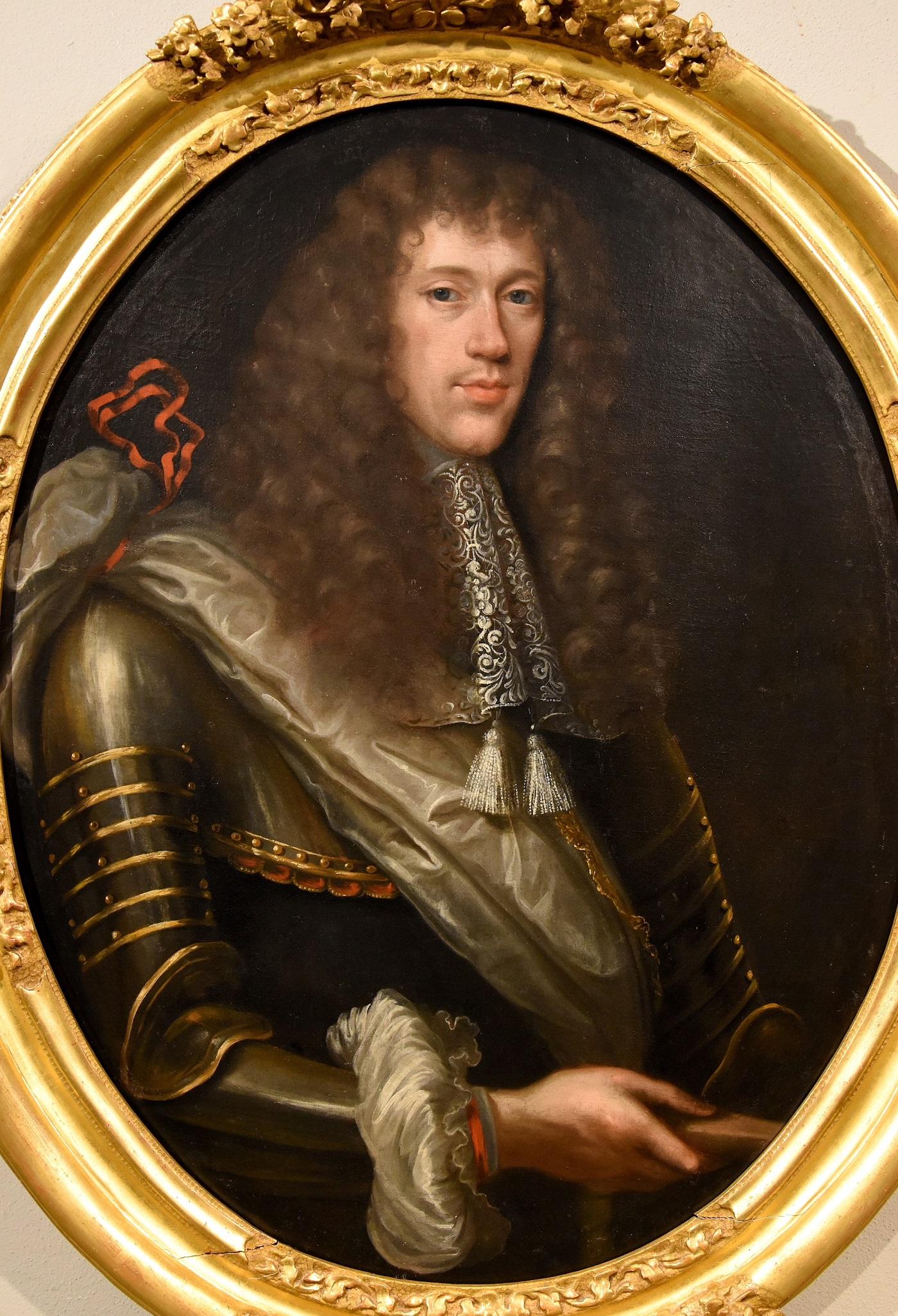 Portrait Gentleman Lefebvre Paint Oil on canvas Old master 17th Century French  - Old Masters Painting by Claude Lefebvre (Fontainebleau 1632 - Paris 1675)
