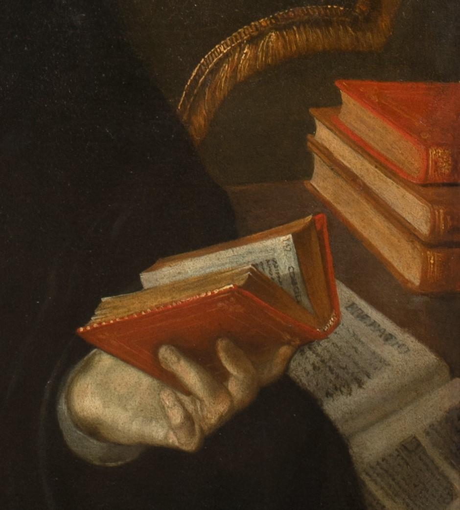 Ritratto di Rene Descartes (1596-1650)  attribuito a CLAUDE LEFEBVRE 1