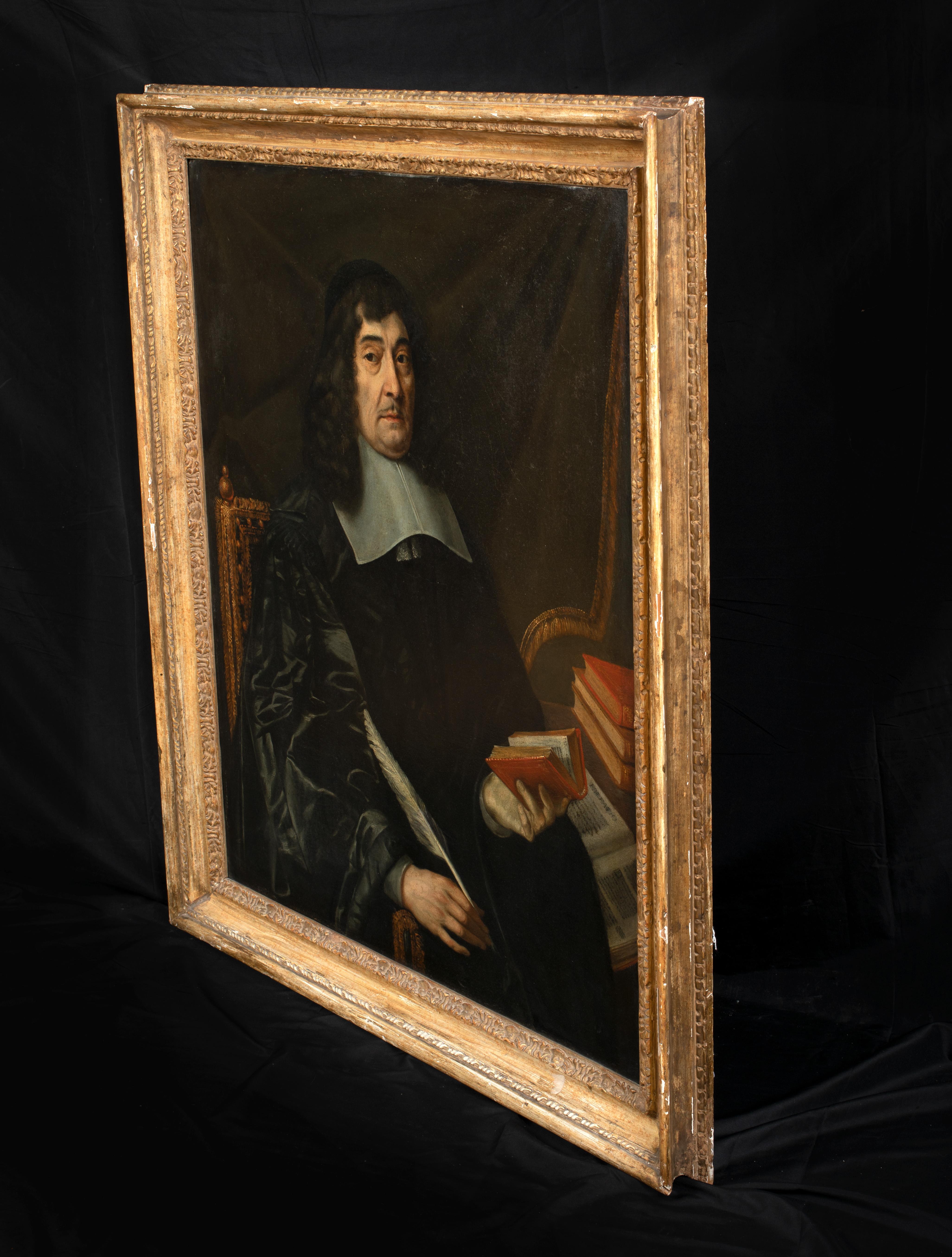 Ritratto di Rene Descartes (1596-1650)  attribuito a CLAUDE LEFEBVRE 3