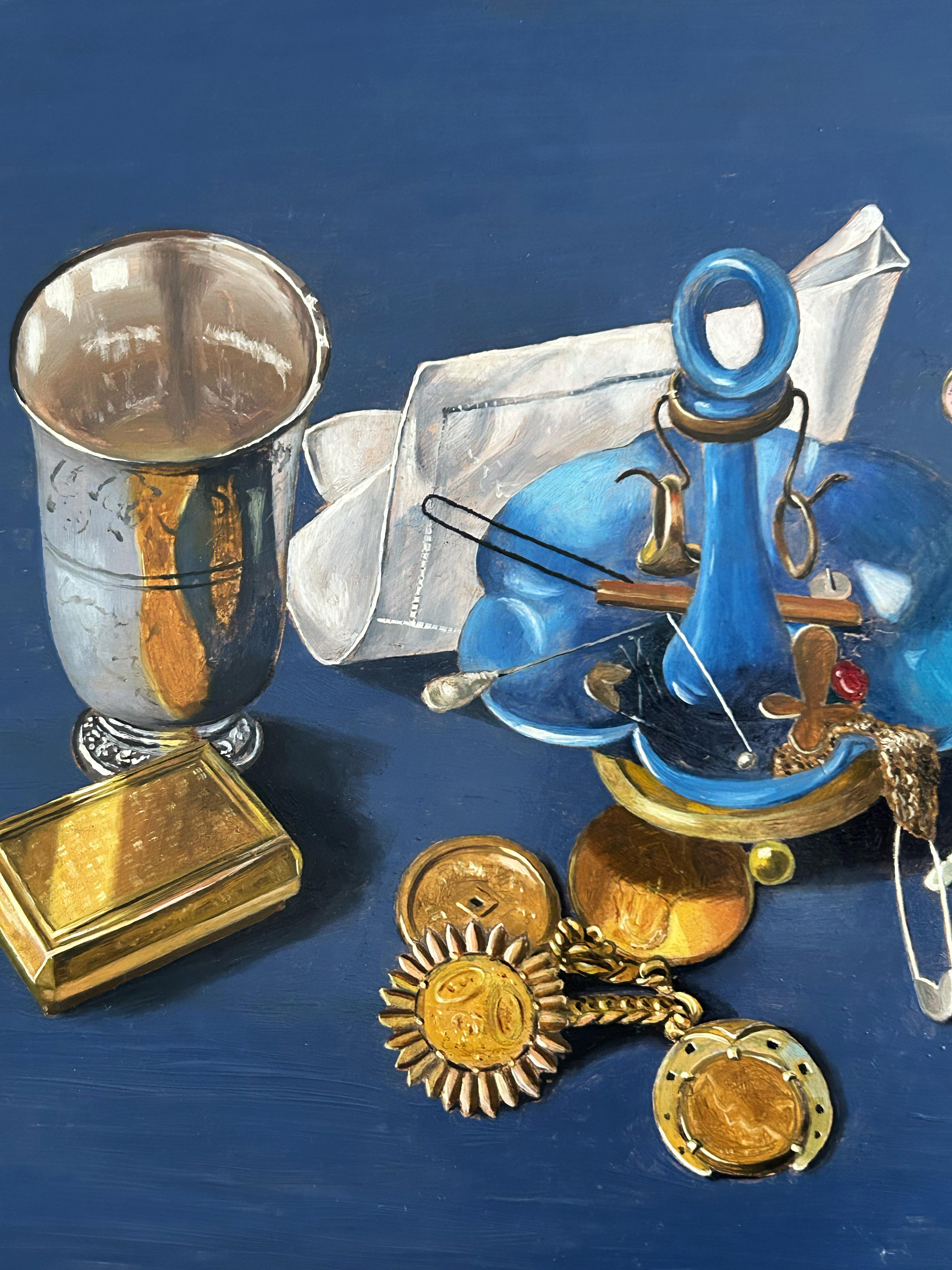 Claude Lepape, Still life with keys, Oil on Isorel panel 1