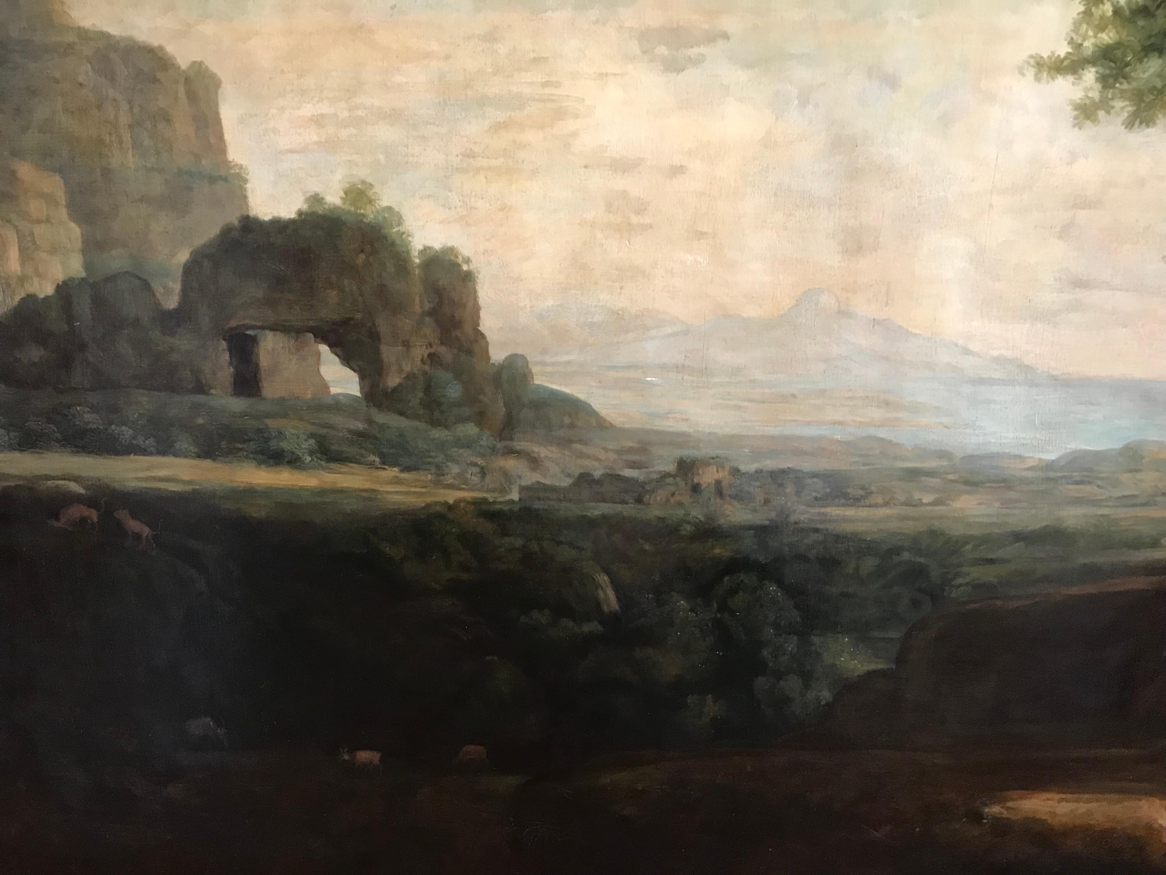 Außergewöhnliche klassische Landschaft:: Hagar und der Engel 1