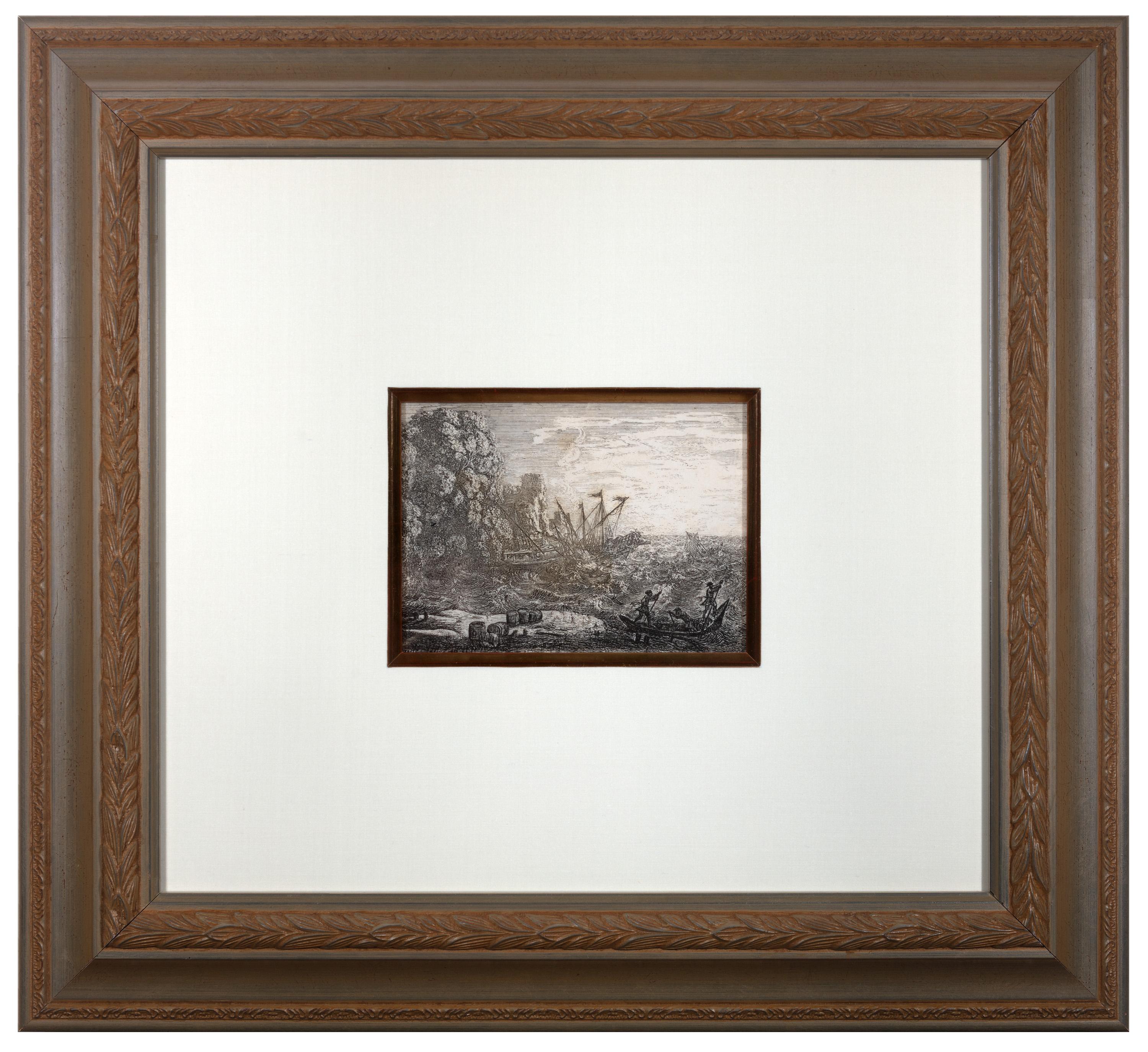 Landscape Print Claude Lorrain - "La Tempete (La Tempête)" une eau-forte