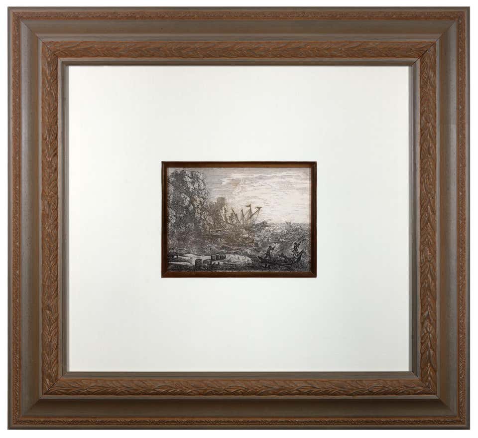 La Tempete Etching by Claude Lorrain, Old Masters, Early 17th Century